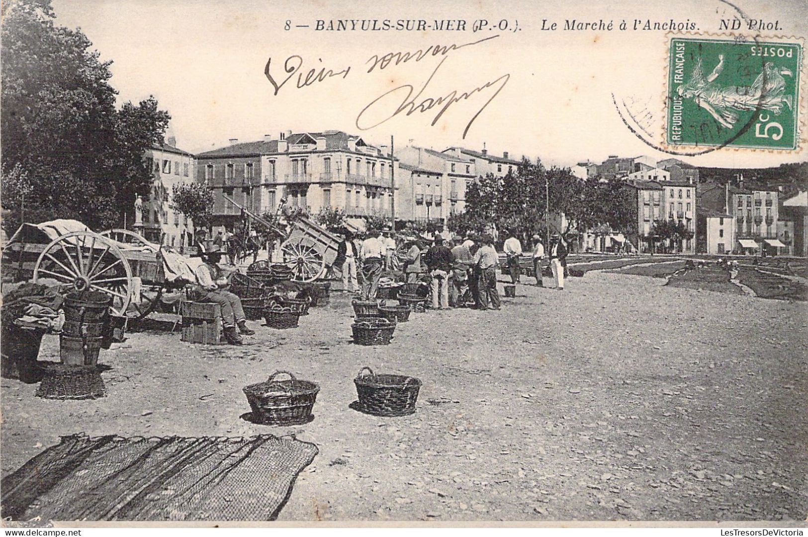 FRANCE - 66 - BANYULS SUR MER - Le Marché à L'Anchois - Carte Postale Ancienne - Banyuls Sur Mer