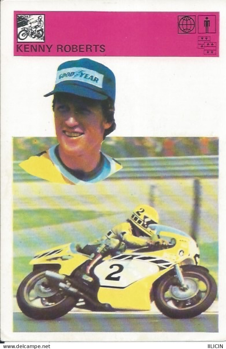 Trading Card KK000278 - Svijet Sporta Motorcycle Motorbike USA Kenny Roberts 10x15cm - Trading-Karten