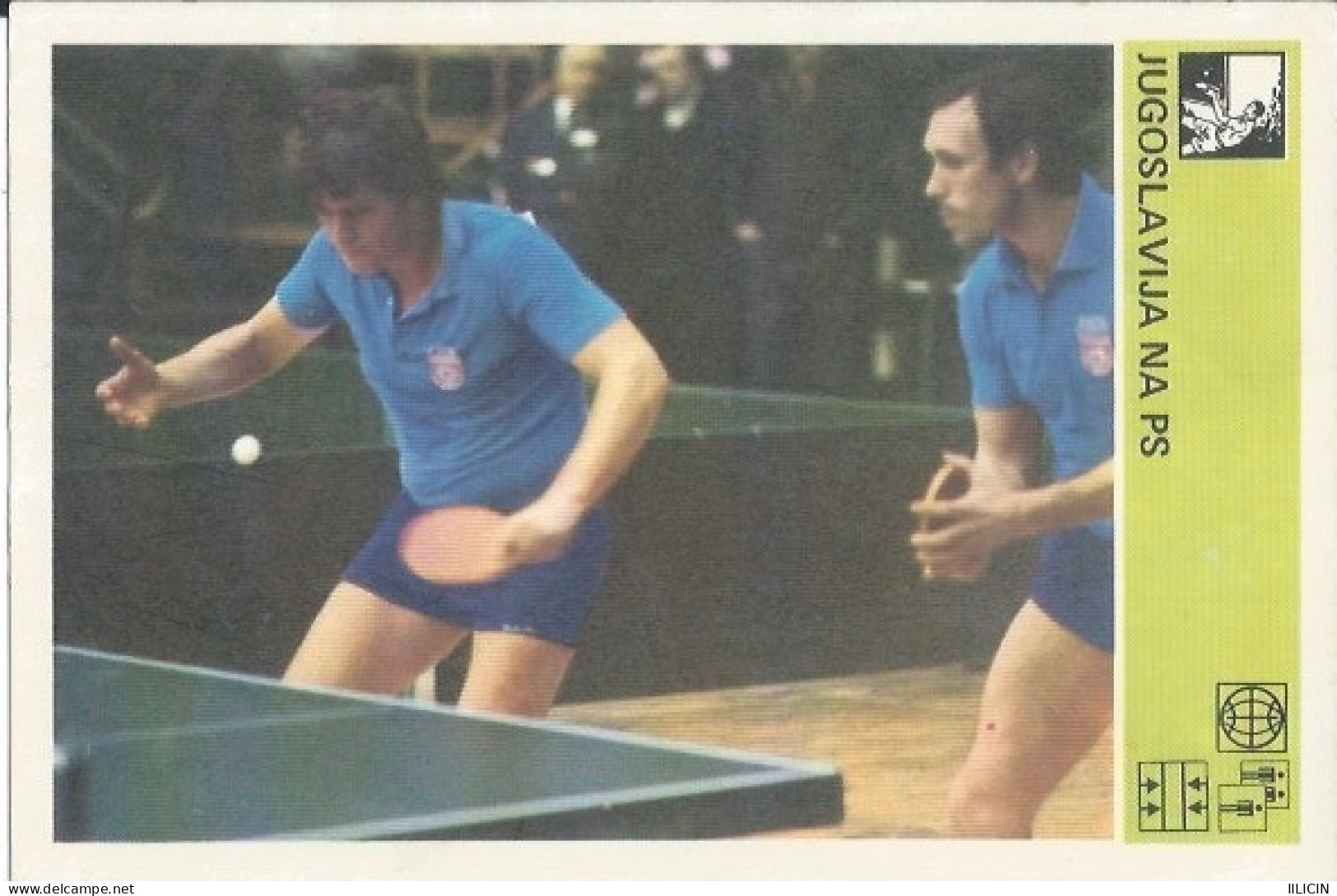 Trading Card KK000279 - Svijet Sporta Table Tennis Ping Pong Yugoslavia 10x15cm - Table Tennis