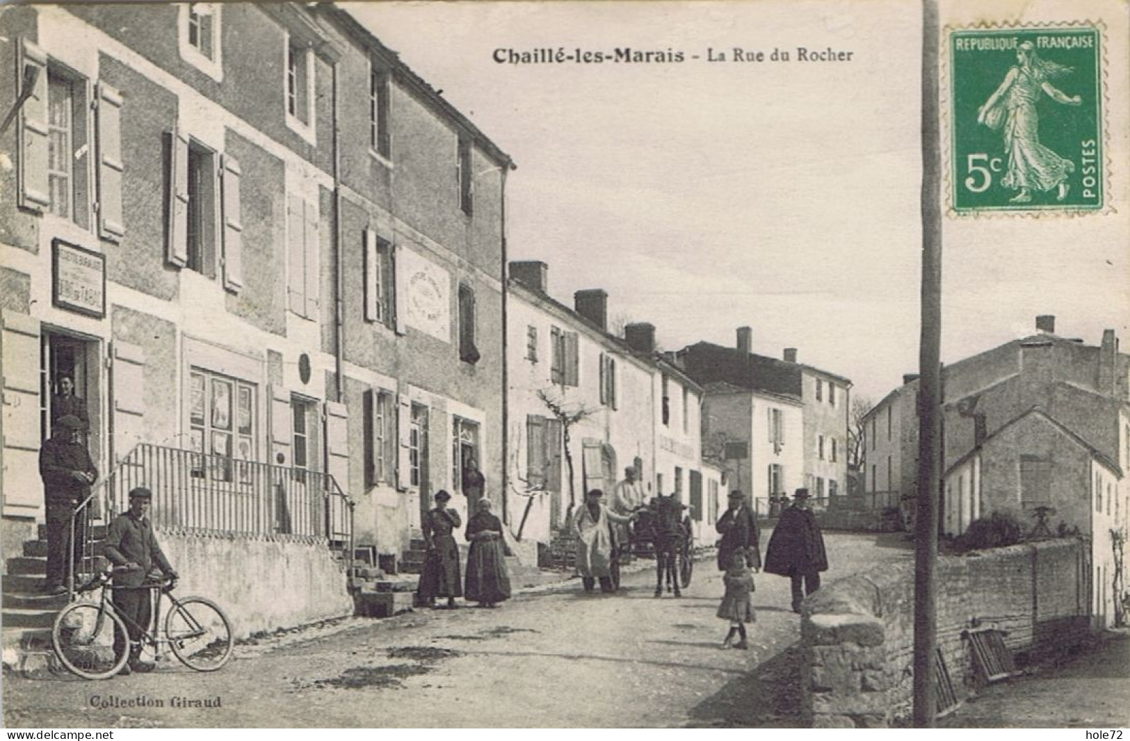 85 - Chaillé-le-Marais (Vendée) - La Rue Du Rocher - Chaille Les Marais