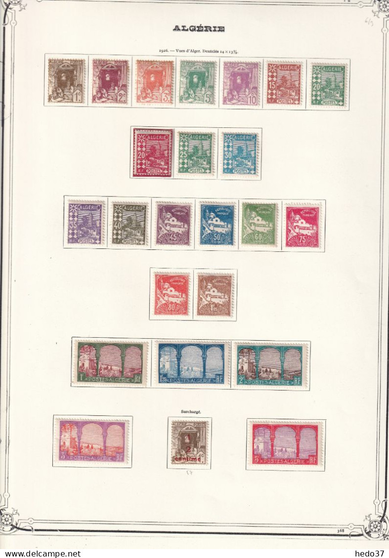 Algérie - Collection Vendue Page Par Page - Neuf * Avec Charnière / Oblitérés - B/TB - Colecciones & Series