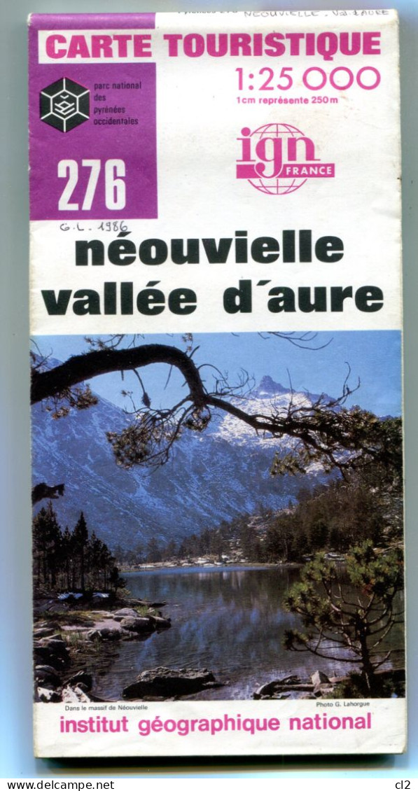 IGN - Carte Touristique 1:25000 - 276 - Néouvielle - Vallée D'Aure - 1980 - Edition 1 - Cartes Topographiques