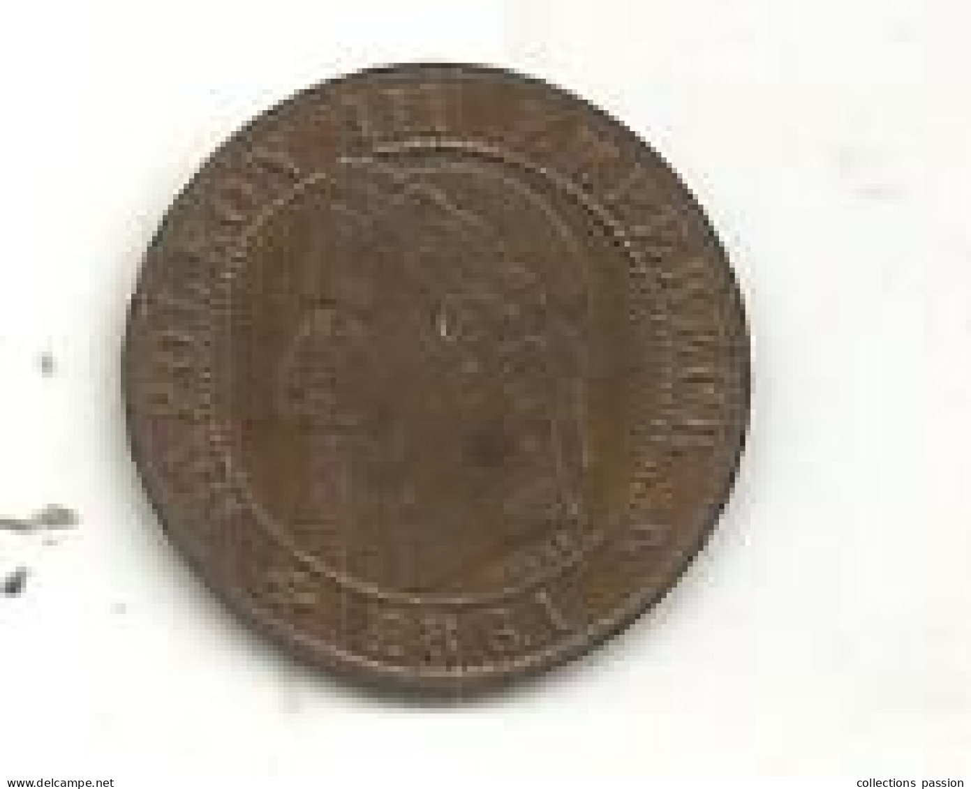 Monnaie, NAPOLEON III, 1 , Un Centime ,1861 K,  2 Scans - 1 Centime