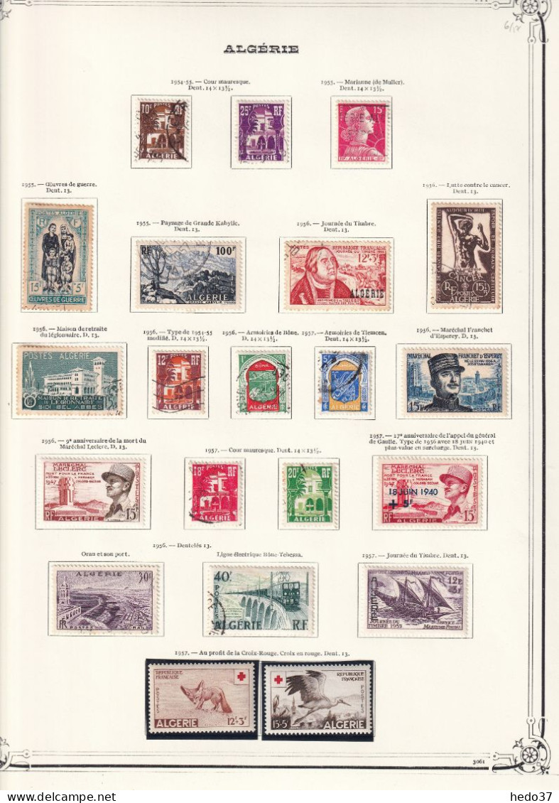 Algérie - Collection Vendue Page Par Page - Neuf * Avec Charnière / Oblitérés - B/TB - Colecciones & Series