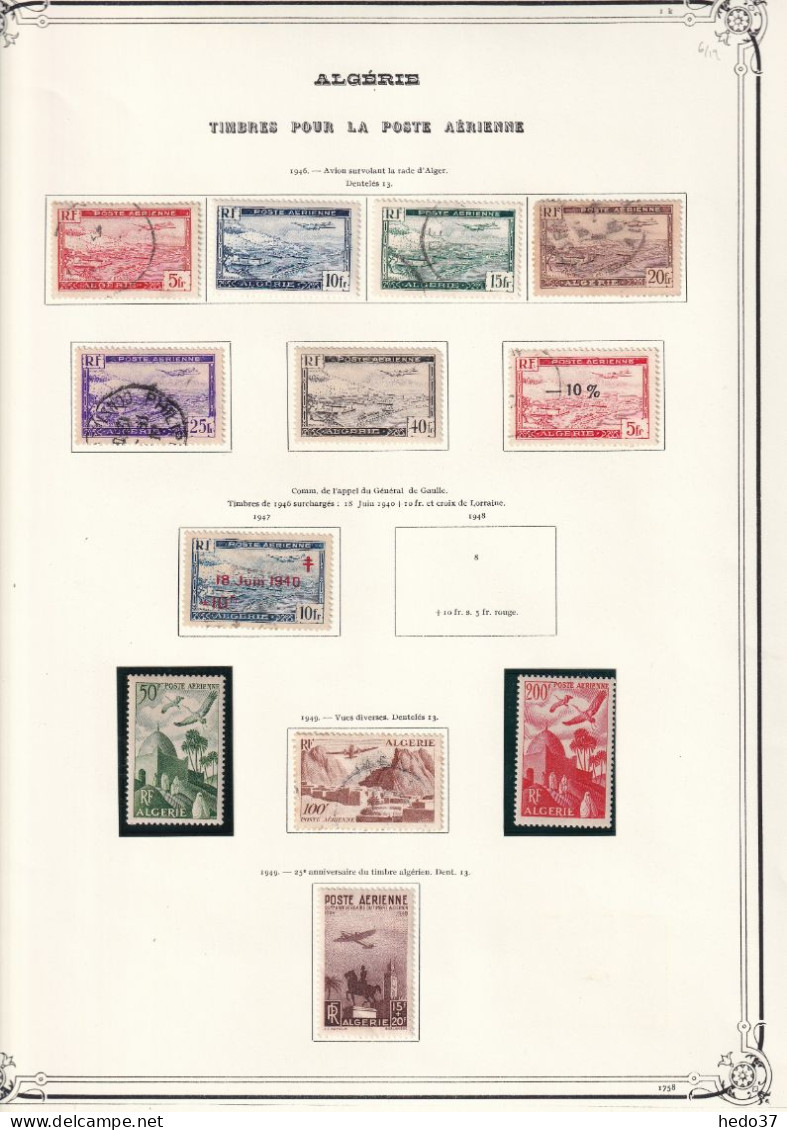 Algérie - Collection Vendue Page Par Page - Neuf * Avec Charnière / Oblitérés - B/TB - Collezioni & Lotti