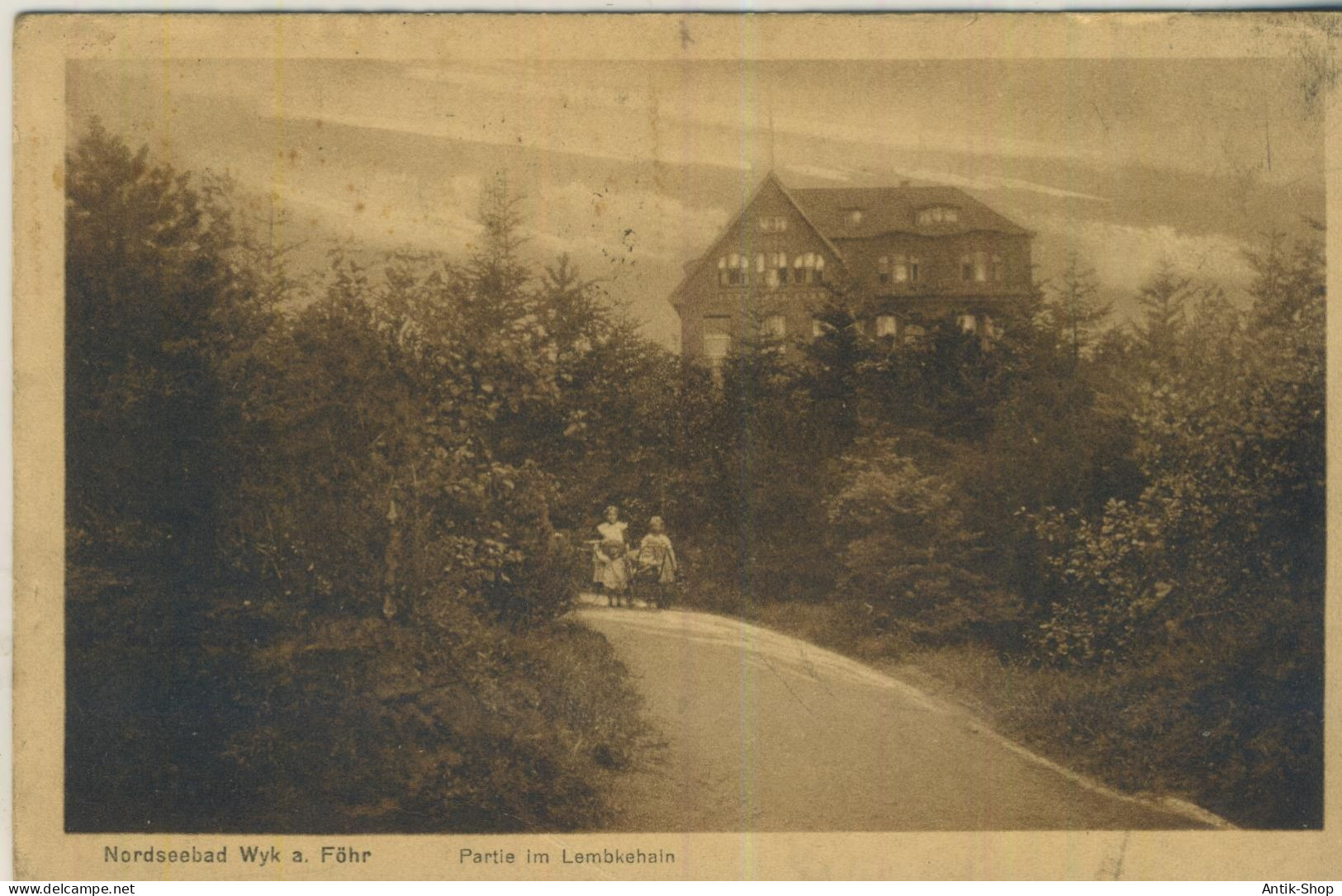 Nordseebad Wyk A. Föhr - Partie Im Lemkehain -  Von 1929 (59757) - Föhr