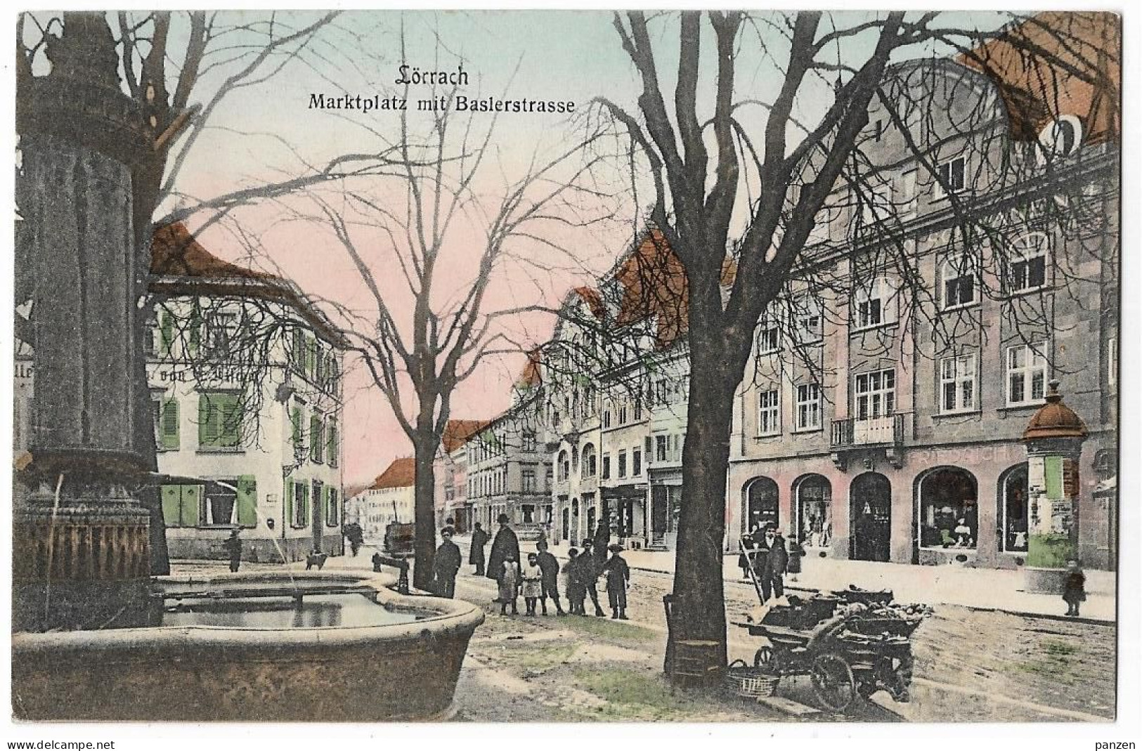 Germany 1906 Loerrach City Place Postcard Ge.25 - Loerrach