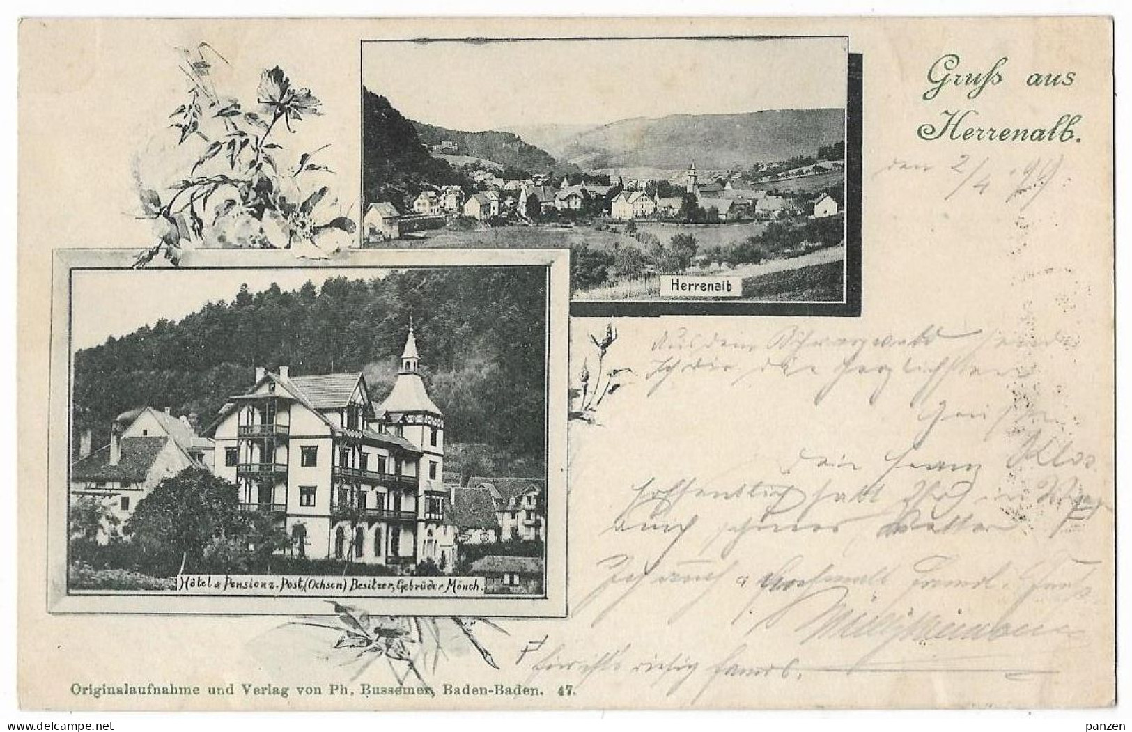 Germany 1899 Herrenalb Litho Postcard Ge.18 - Loerrach