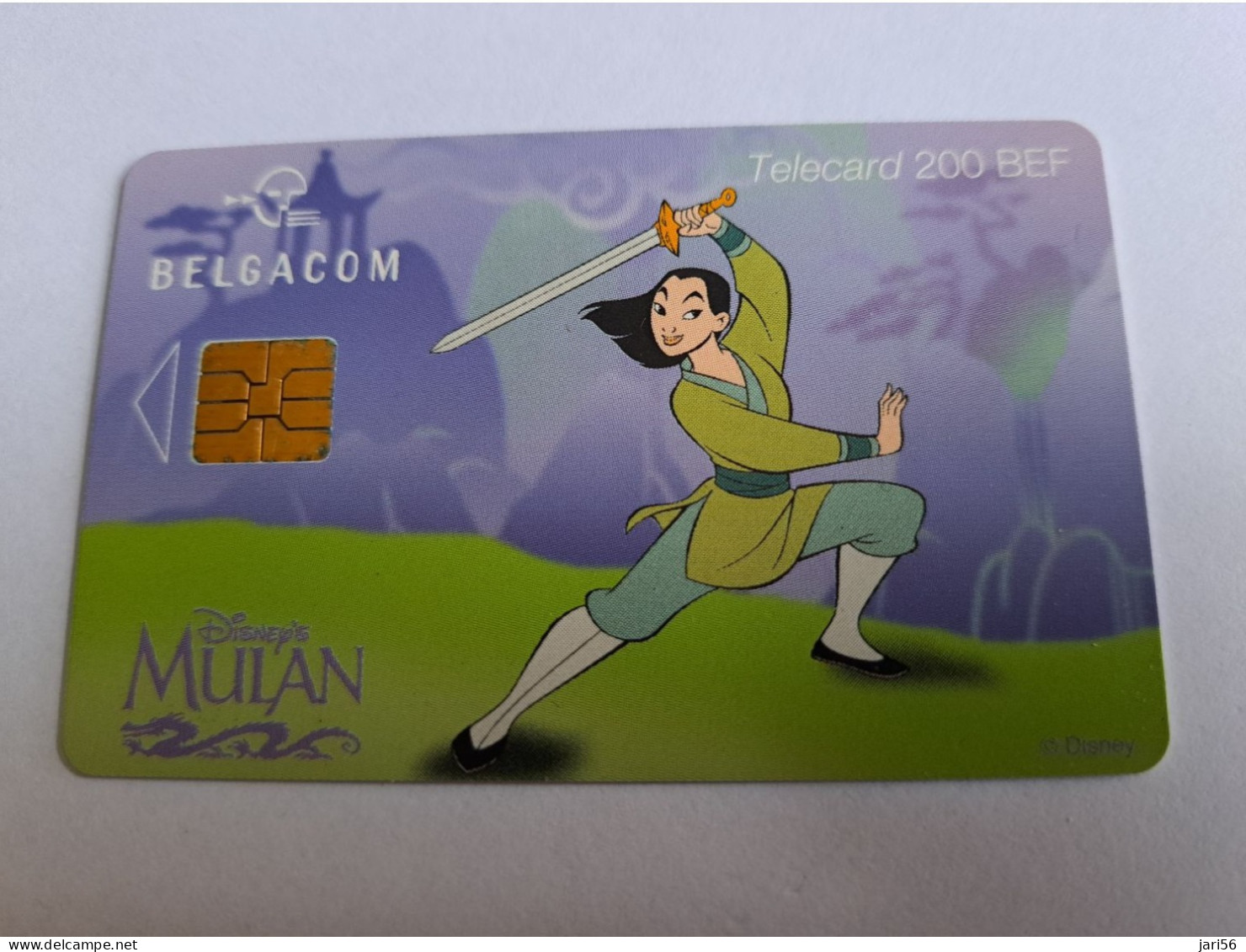 BELGIUM  CHIP CARD 200 BEF  /  /  DISNEY / MULAN / CARTOON    USED CARD      ** 13027** - With Chip