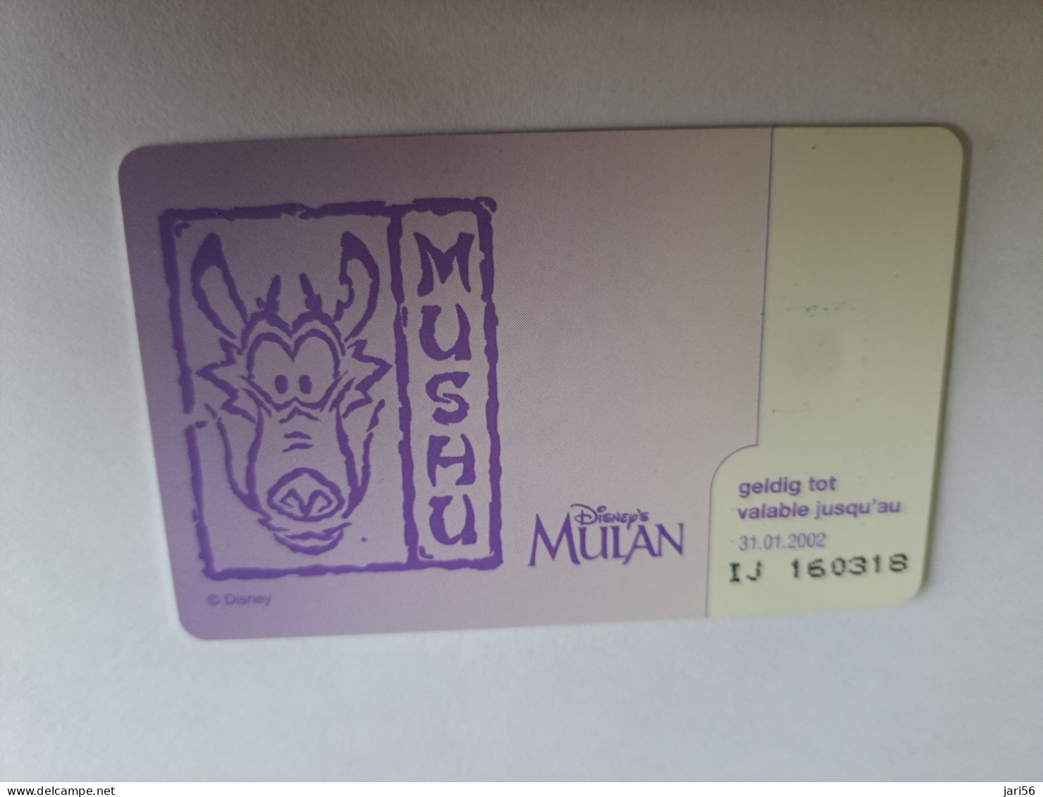 BELGIUM  CHIP CARD 200 BEF  /  /  DISNEY / MULAN / CARTOON    USED CARD      ** 13027** - Mit Chip