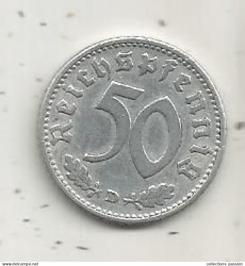 Monnaie, ALLEMAGNE, 50 Reichspfennig ,1935 D,  2 Scans - 50 Reichspfennig