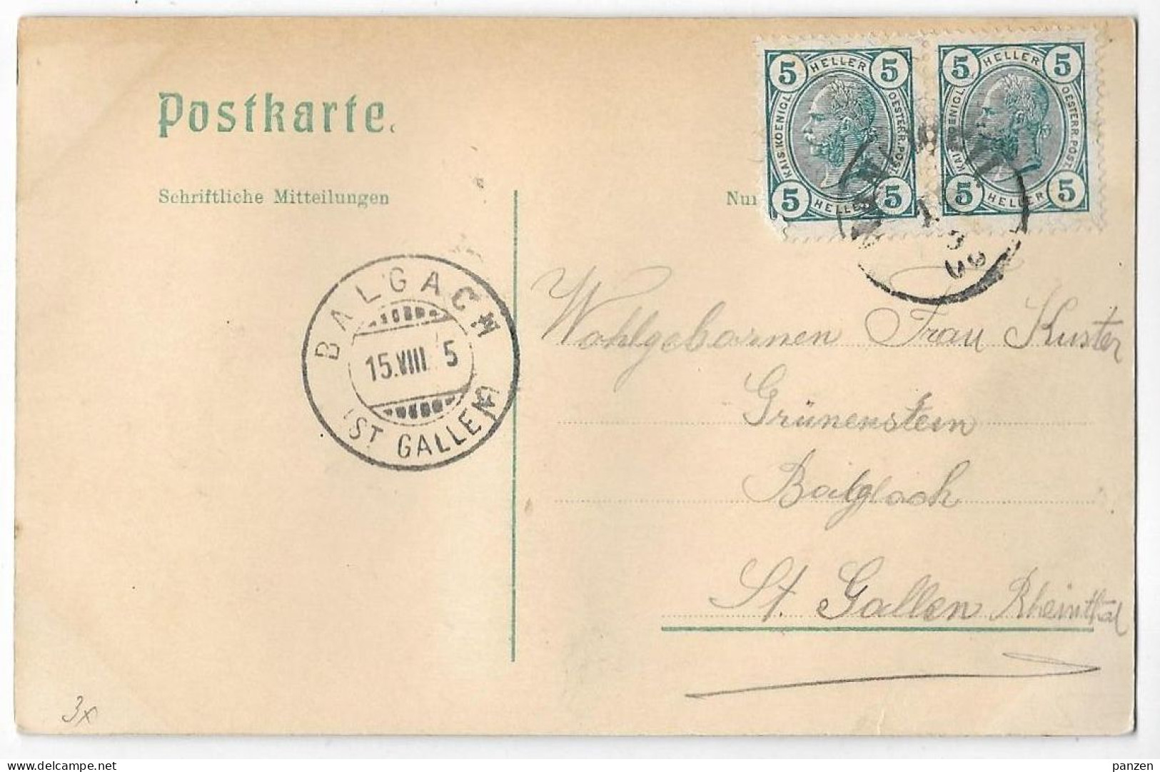 Austria 1905 Rankweil Postcard Au.15 - Rankweil