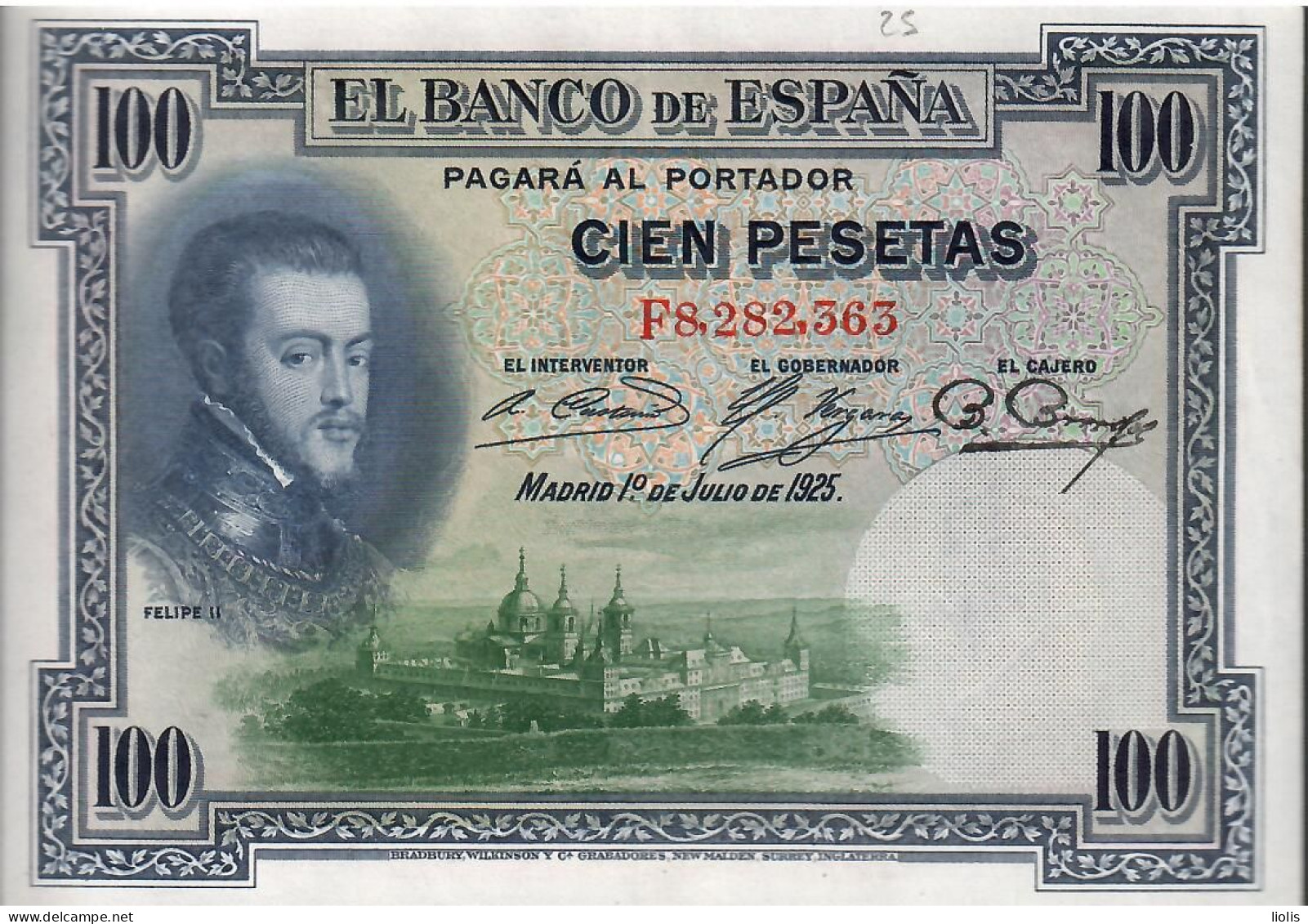Spain    100 Pesetsa  1928 - 100 Pesetas