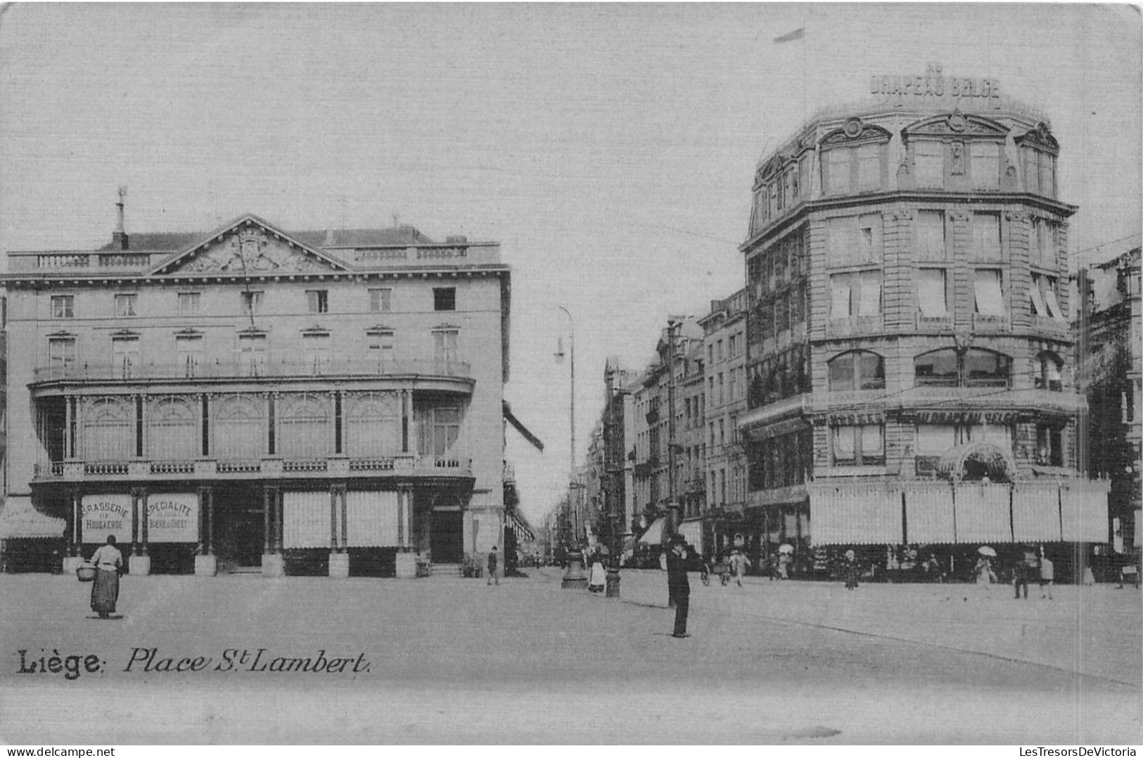 BELGIQUE - Liège - Place St. Lambert - Carte Postale Ancienne - Liege