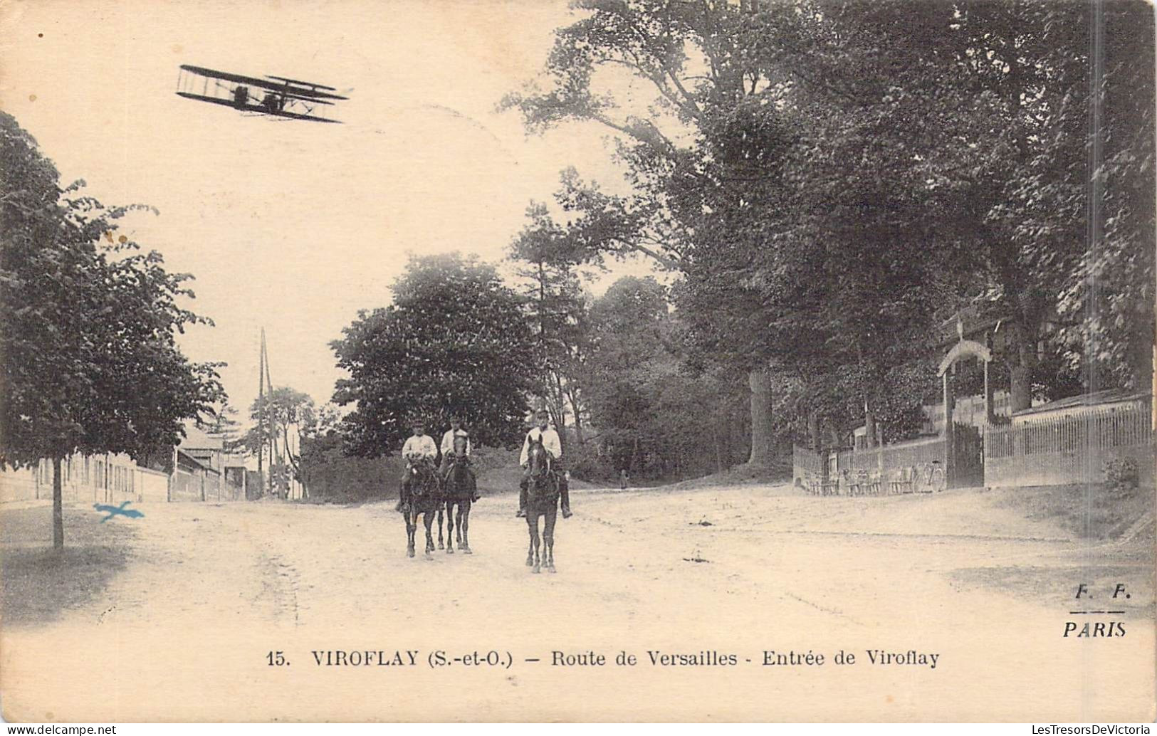 FRANCE - 78 - Viroflay - Route De Versailles - Entrée De Viroflay - Avion - Carte Postale Ancienne - Viroflay