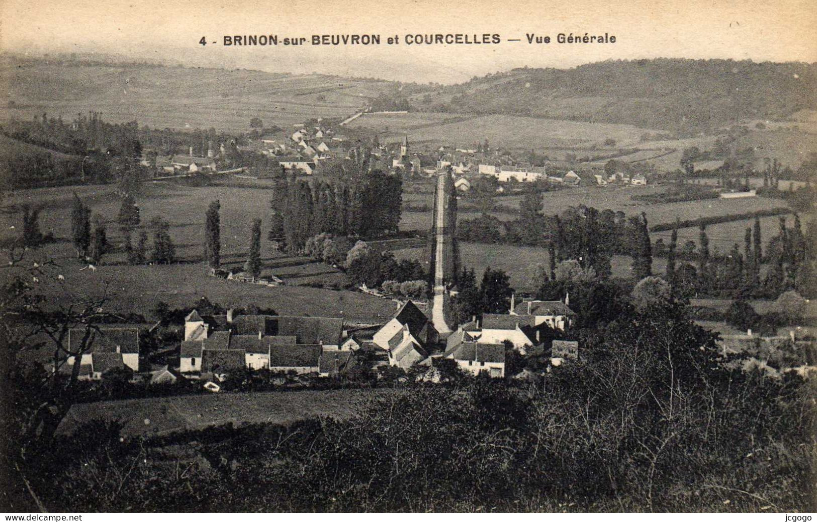 BRINON Sur BEUVRON Et COURCELLES  Vue Générale - Brinon Sur Beuvron