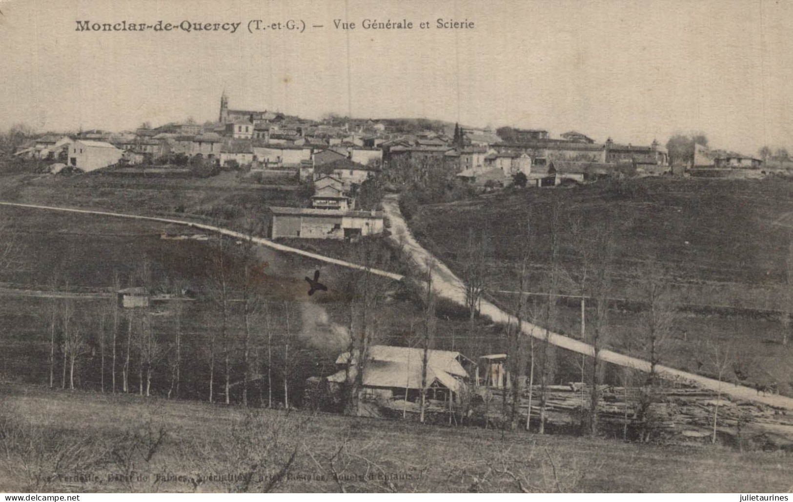 82 MONCLAR DE QUERCY VUE GENERALE DE LA SCIERIE CPA BON ETAT - Montclar De Quercy