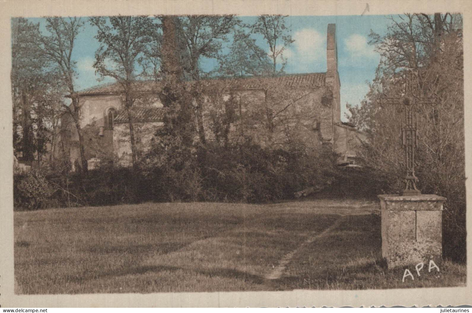 82 MONTCLAR DE QUERCY EGLISE SAINTE BLAISE CPA BON ETAT - Montclar De Quercy