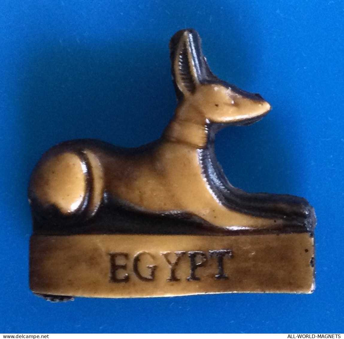 Animal Dog Shaped Ancient Egypt  Souvenir Fridge Magnet, From Egypt - Tierwelt & Fauna