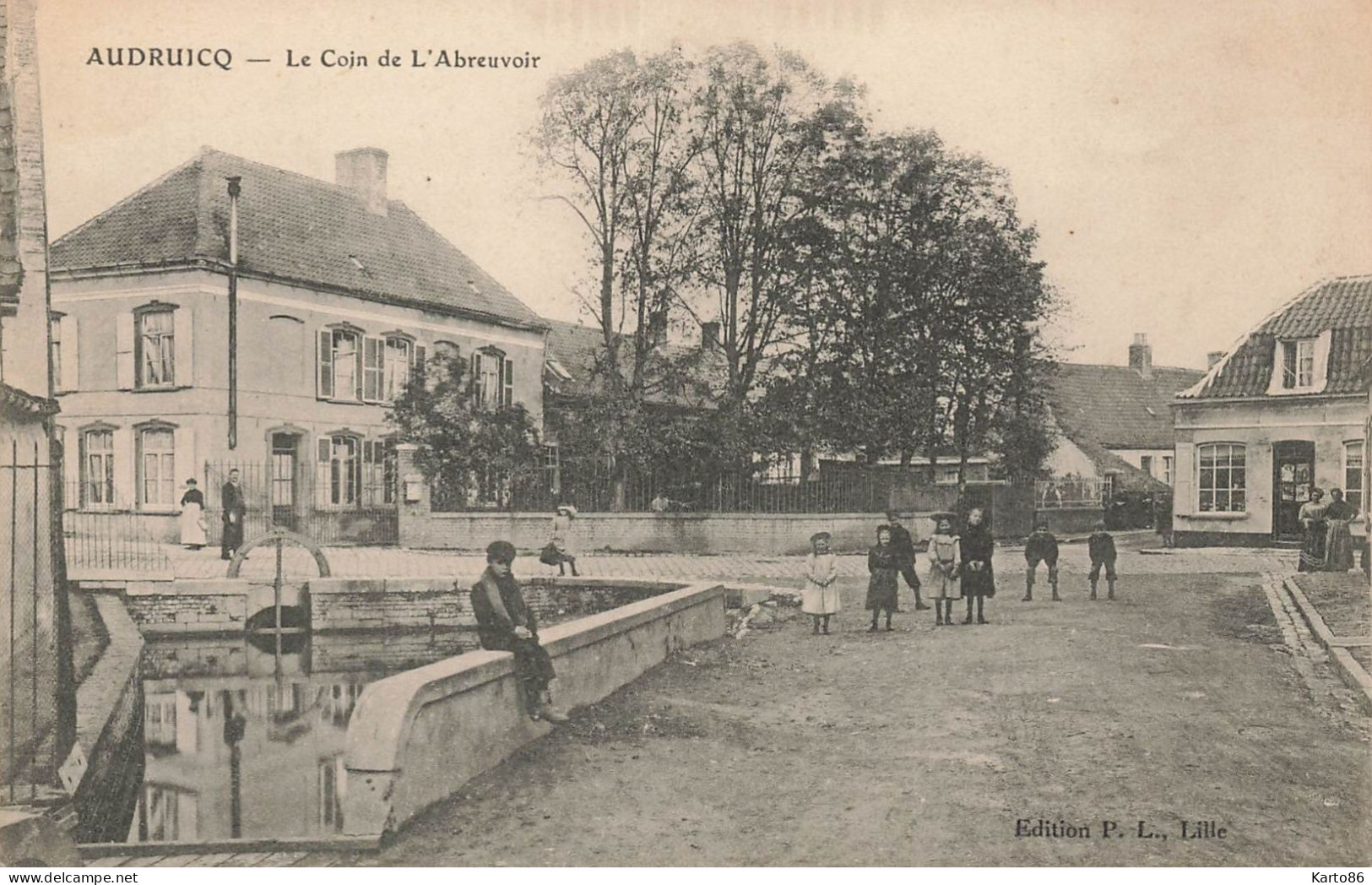 Audruicq * Le Coin De L'abreuvoir * Enfants Villageois - Audruicq