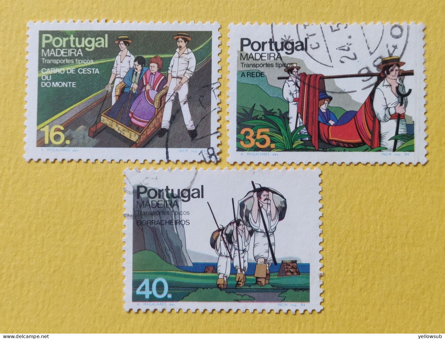 PORTUGAL - Madeire - 1984 - Yvert : N°98 à 100. Afinsa : N° 1679 à 1681. Oblitérés - Used Stamps
