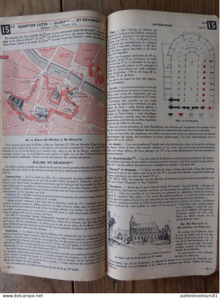 GUIDE De PARIS 1946 Edité Par MICHELIN Guide Vert - Andere Plannen