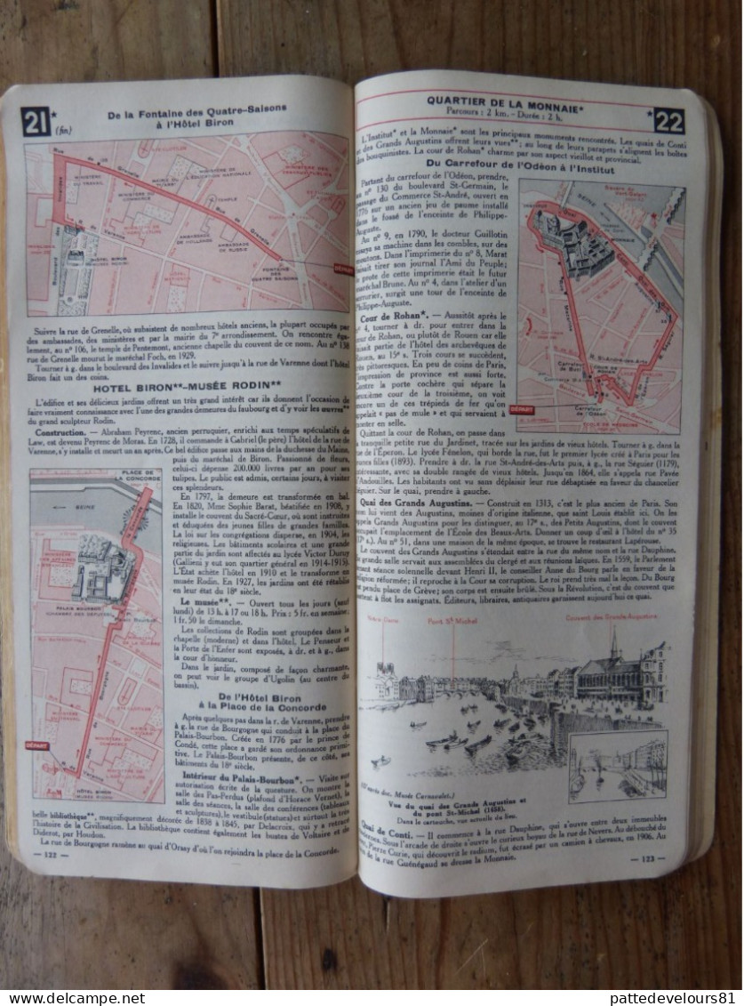 GUIDE De PARIS 1946 Edité Par MICHELIN Guide Vert - Otros Planes