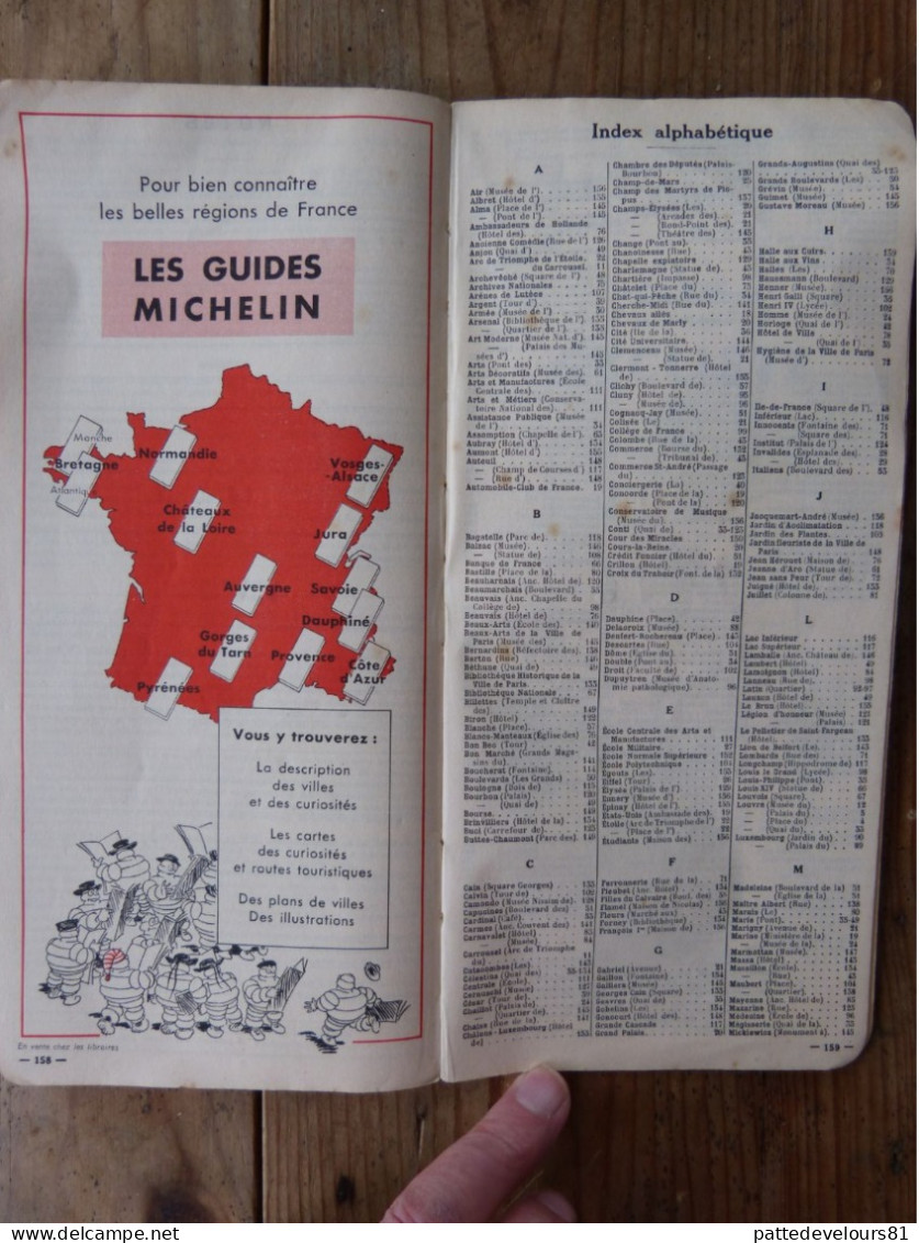 GUIDE De PARIS 1946 Edité Par MICHELIN Guide Vert - Autres Plans