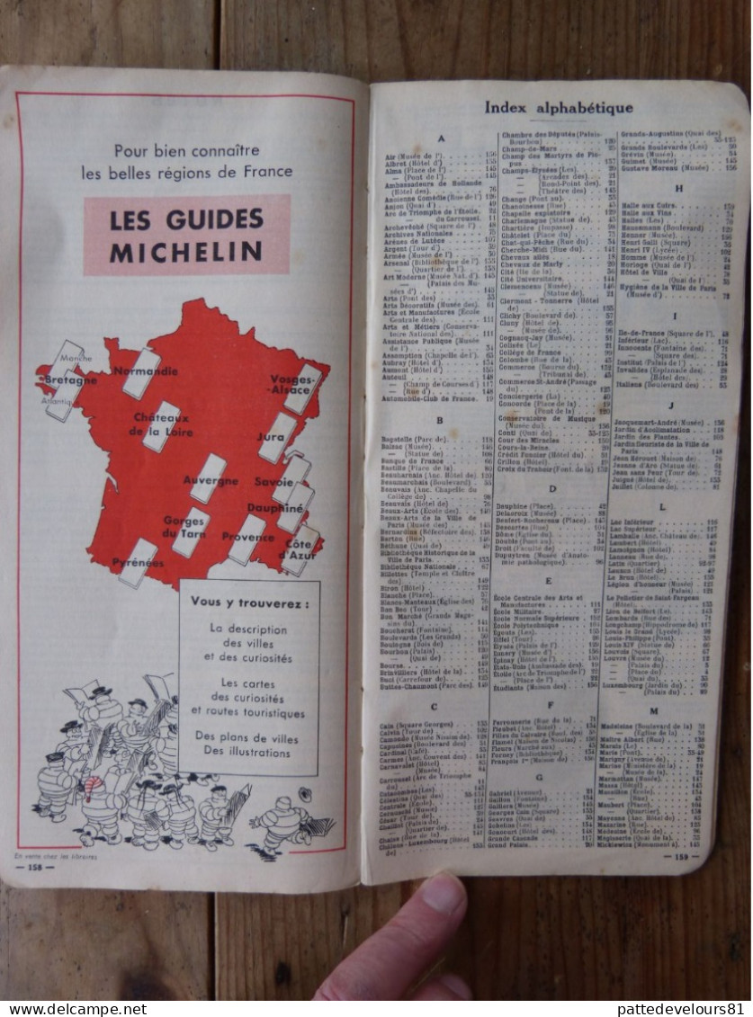 GUIDE De PARIS 1946 Edité Par MICHELIN Guide Vert - Otros Planes