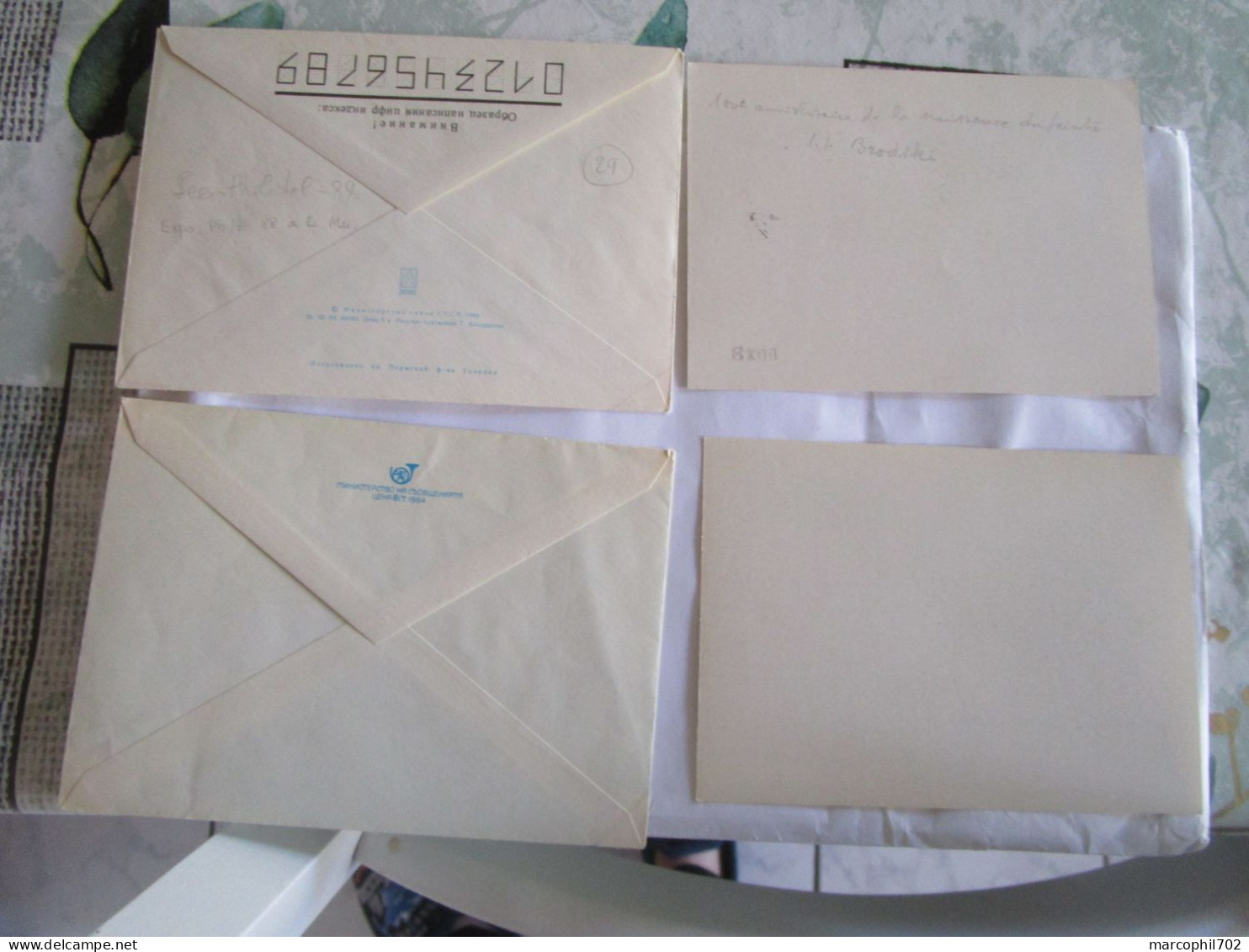 lot de 14 enveloppes entiers postaux + 2 cartes decorées de russie set of 14 full cover + 2 postcart decored from Russia