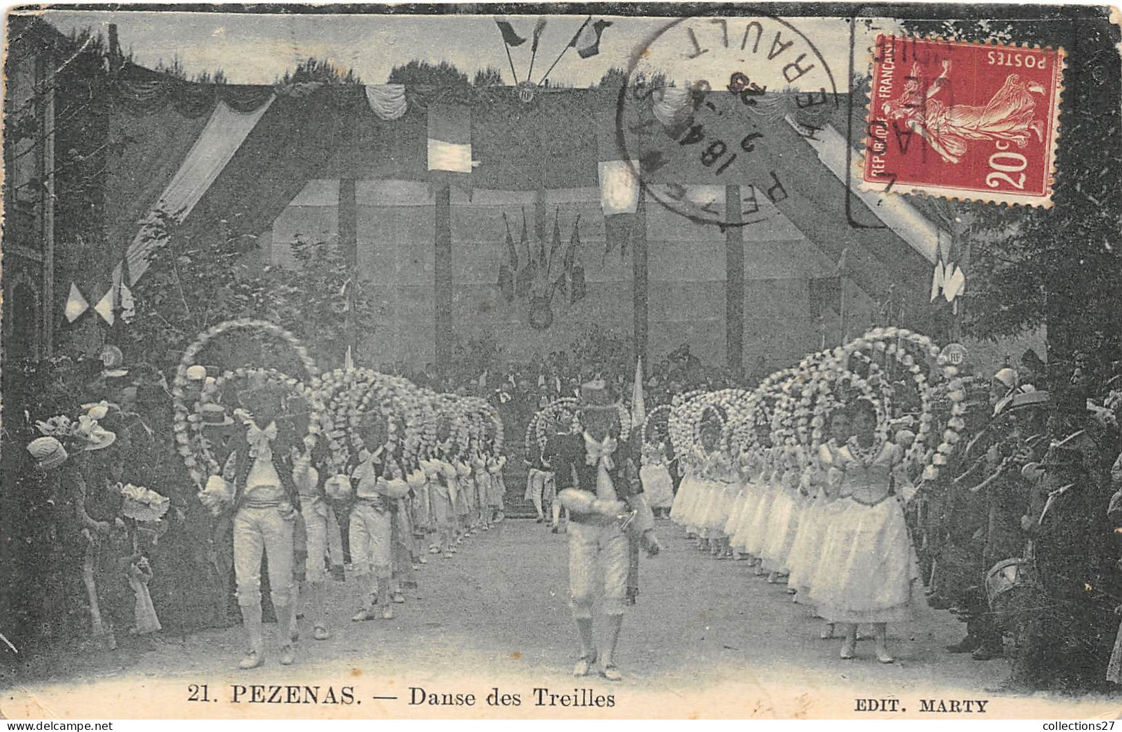 34-PEZENAS- DANSE DES TREILLES - Pezenas