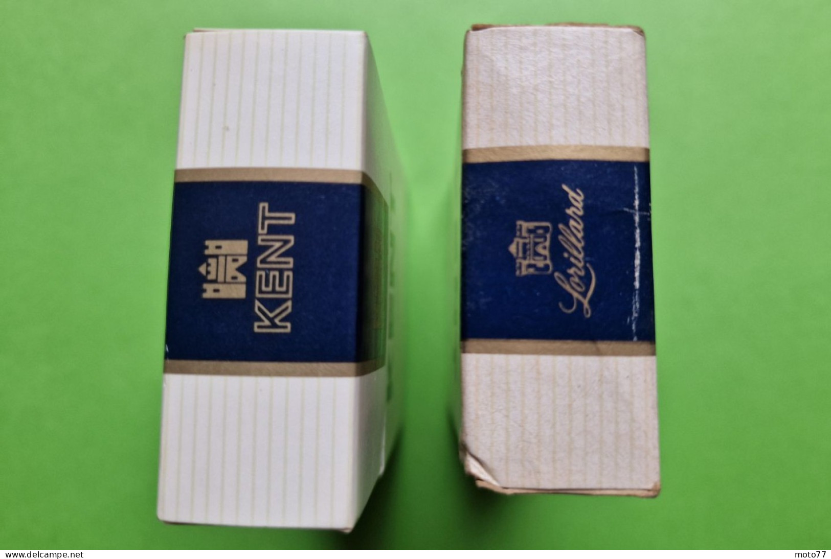 Lot 2 Anciens PAQUETS De CIGARETTES Vide - KENT - Vers 1980 - Empty Cigarettes Boxes