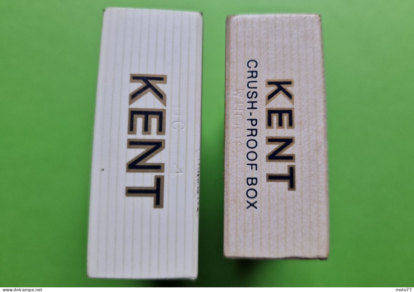 Lot 2 Anciens PAQUETS De CIGARETTES Vide - KENT - Vers 1980 - Estuches Para Cigarrillos (vacios)