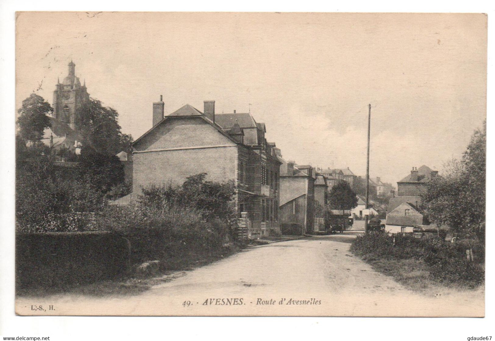 AVESNES SUR HELPE (59) - ROUTE D'AVESNELLES - Avesnes Sur Helpe