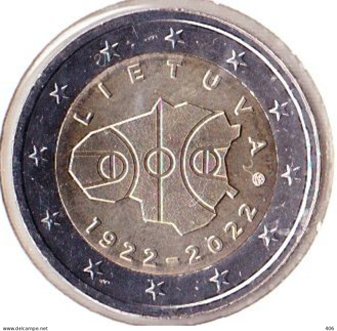 2 Euros Commémoratif Lituanie 2022 - Lituanie