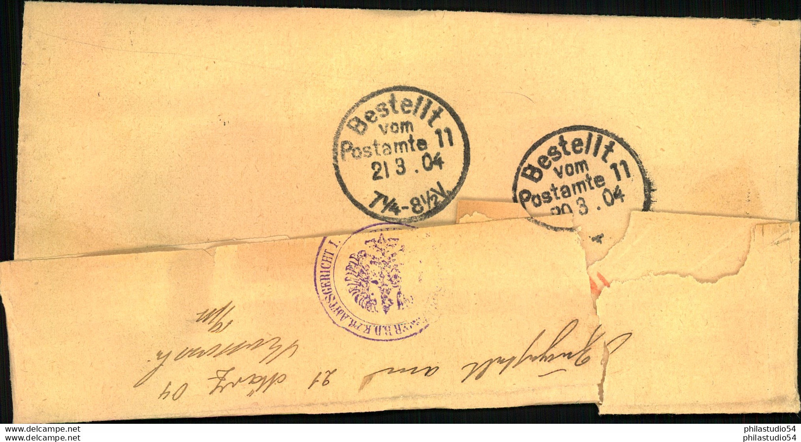 1904, 25 Pfg. Germania Ohne Wz Als Einzelfrankatur Auf Orts-Zustellung - Storia Postale
