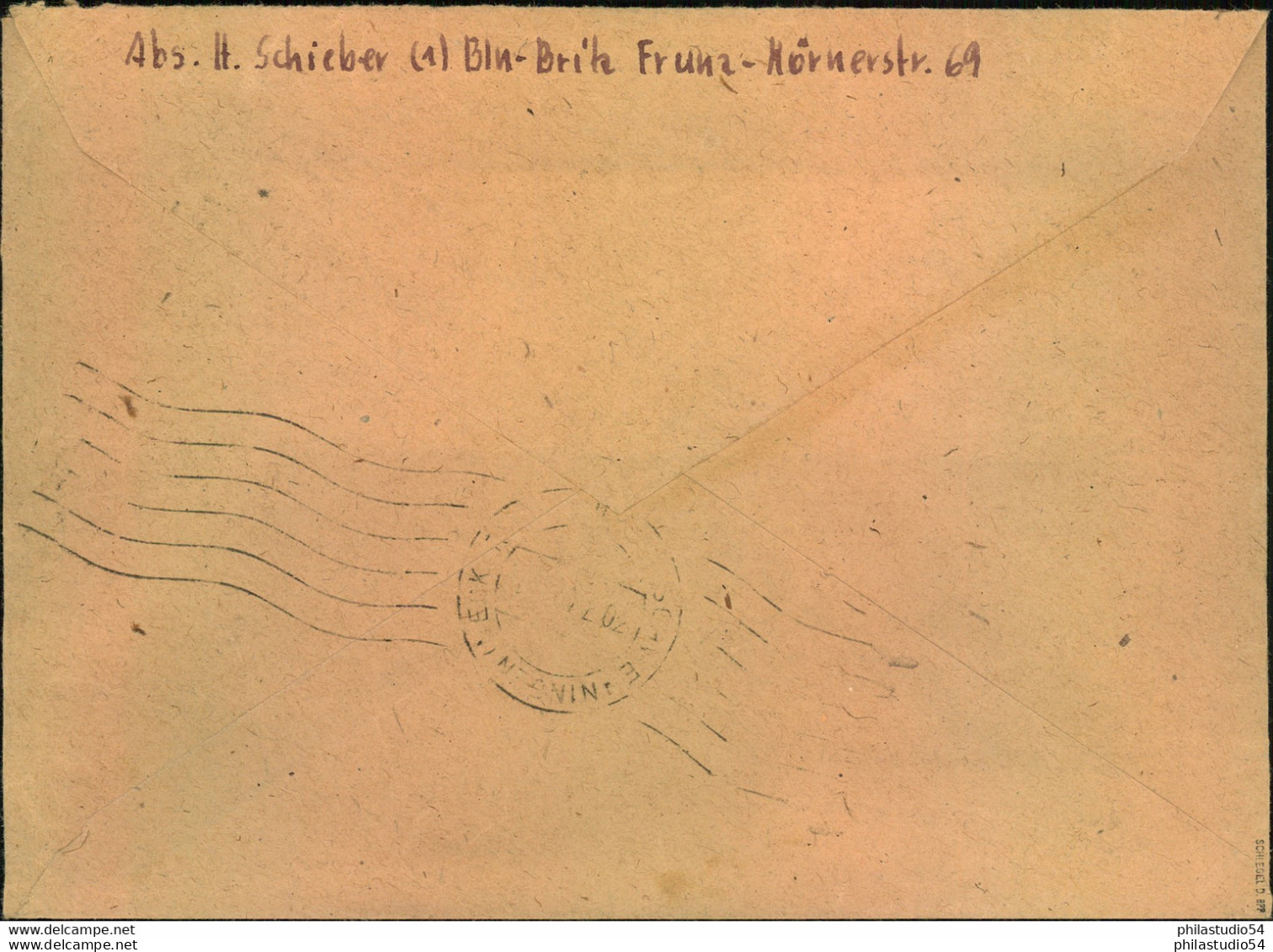 1950, 60 Pf. Stephan Als Fern-R-Brief Ab BERLIN-RUDOW - Cartas & Documentos