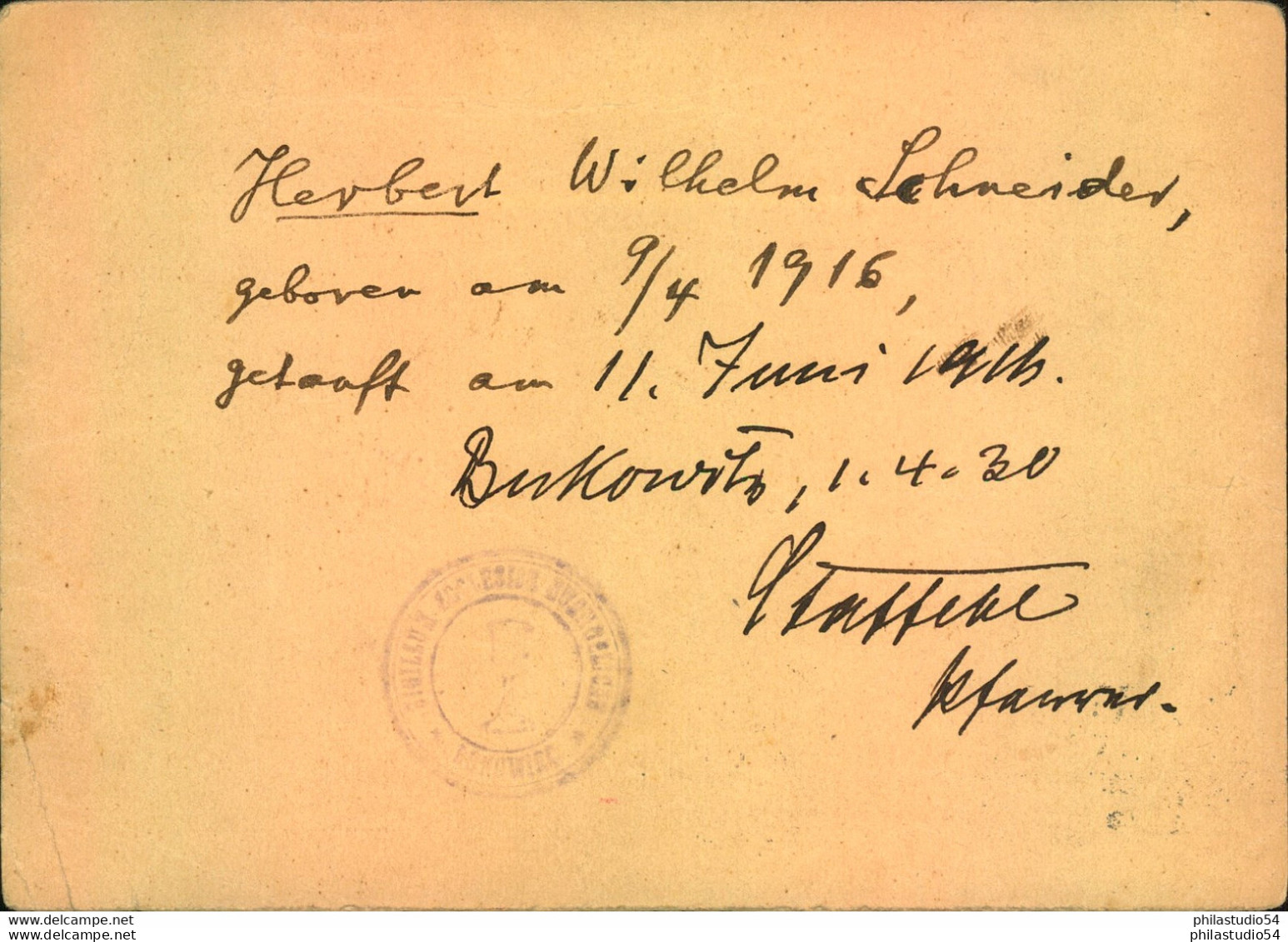 1930, 15 Pfg. Antwortkarte Ab "BUCOWIEC POMORSKI 1. IV. 39", Polen, Westpreussen - Altri & Non Classificati