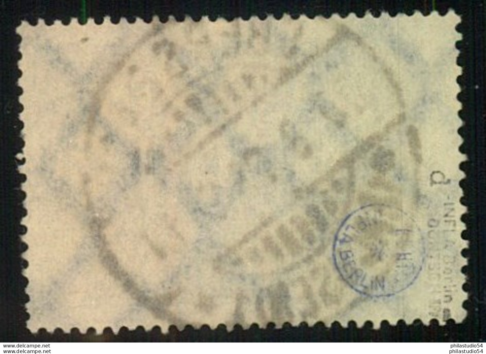 5000 M. Schwarzgriin, Sauber Gestempelt, Sign. Lnfla, Gepr. Dfintsch, KW 200,- - Used Stamps