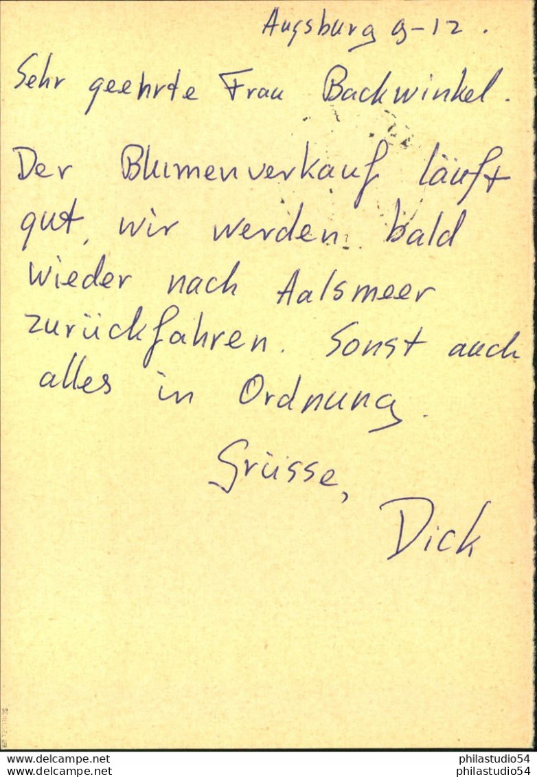 1960, 10 Und 20 Pfg. Heuss Medaillon Doppelkarten Mit Schmalem Lumogezudruck, Gebraucht - Sonstige & Ohne Zuordnung