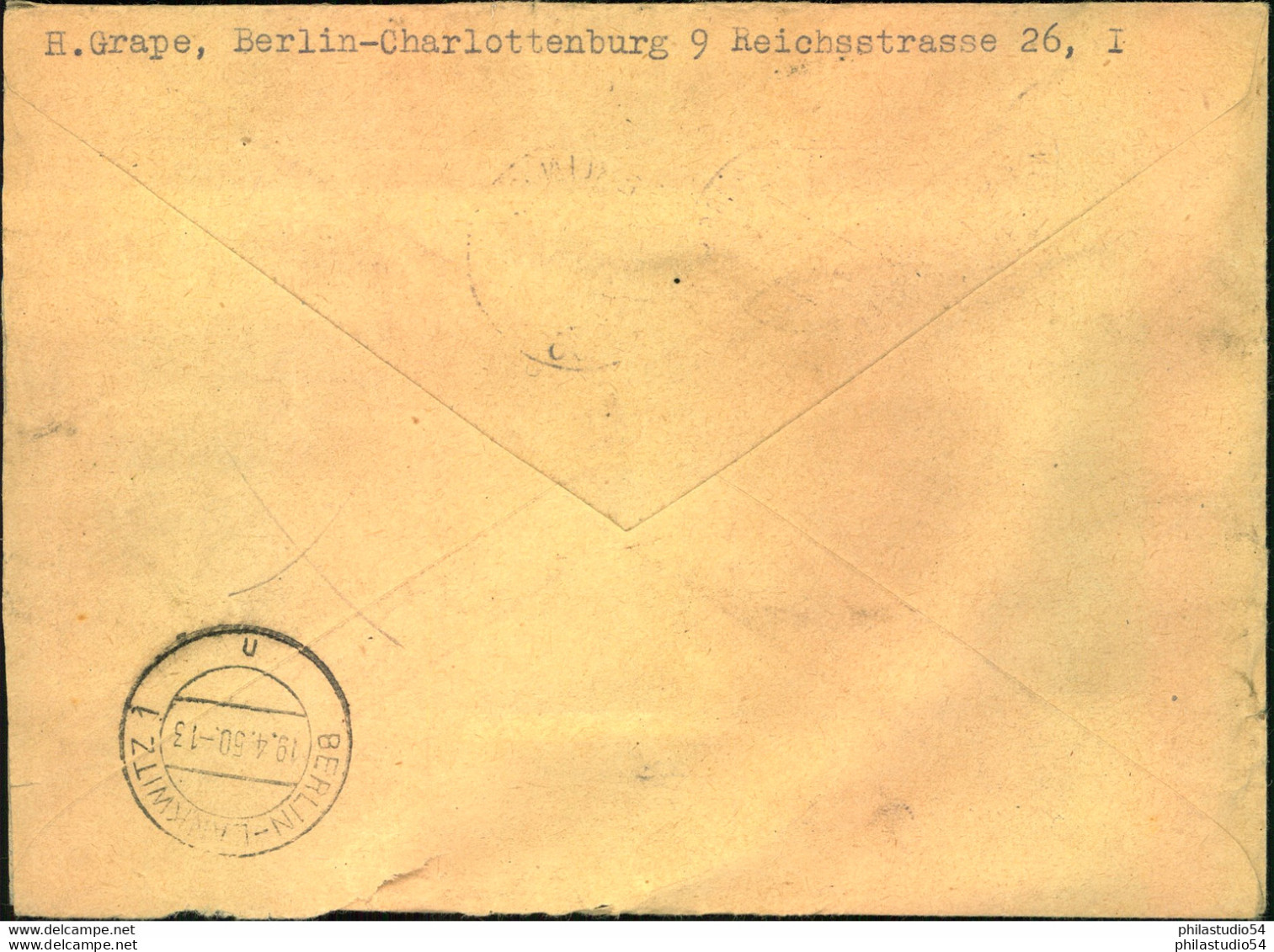 1953, POSTSCHNELLDIENST, Brief Ab BERLIN-CHARLOTTENBURG 9 über Mehrere Stationen - Autres & Non Classés