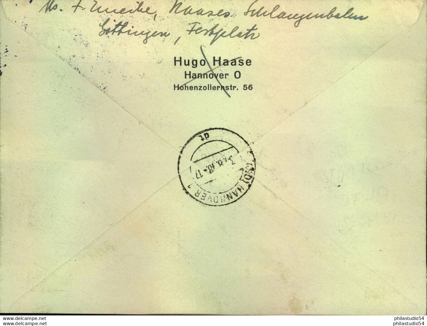 1948, 60 Pfg. Ziffer Netzaufdruck Auf Portogerechtem R-Brief (108 P) - Other & Unclassified