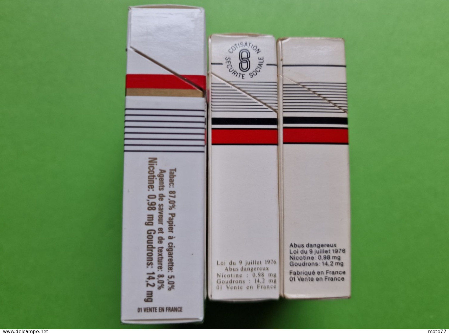 Lot 3 Anciens PAQUETS De CIGARETTES Vide - NEWS - Vers 1980 - Etuis à Cigarettes Vides