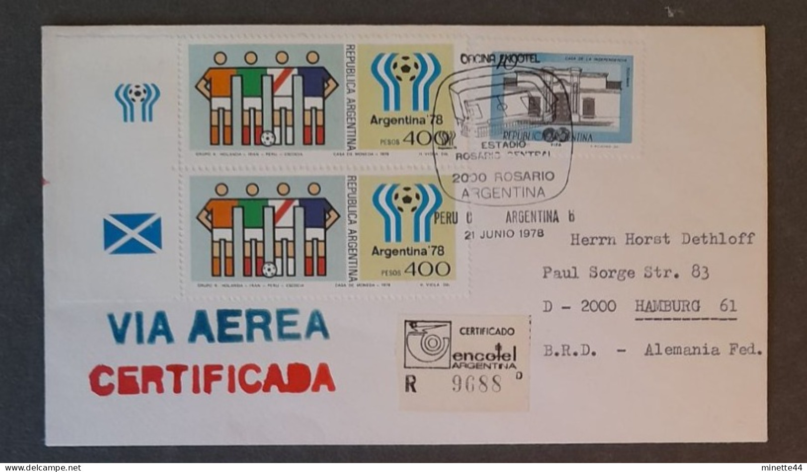 ARGENTINA 1978 ARGENTINE FDC  FOOTBALL FUSSBALL SOCCER CALCIO VOETBAL FOOT FUTEBOL FUTBOL - 1978 – Argentine