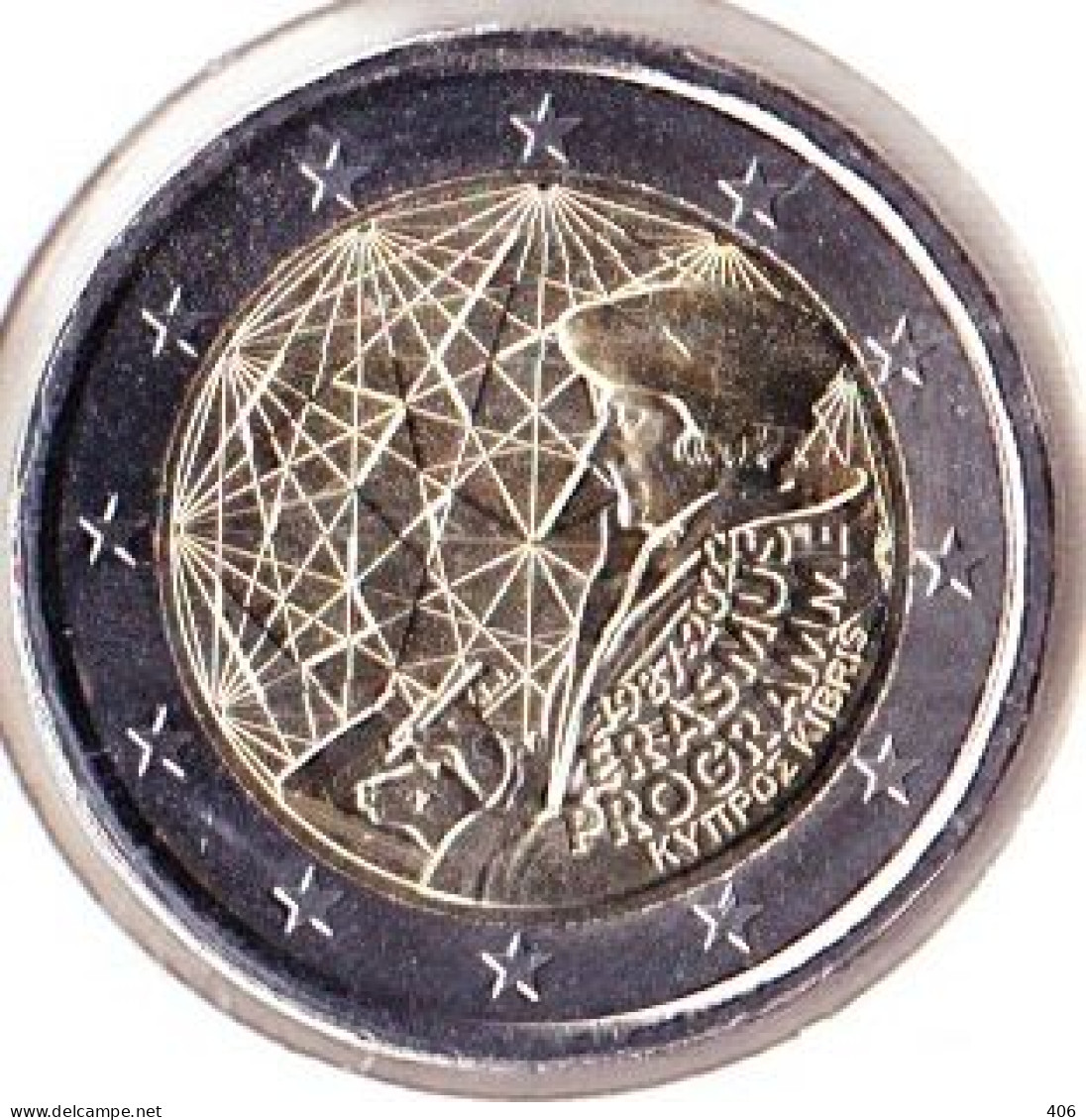 2 Euros Commémoratif Chypre 2022 - Erasmus - Cipro