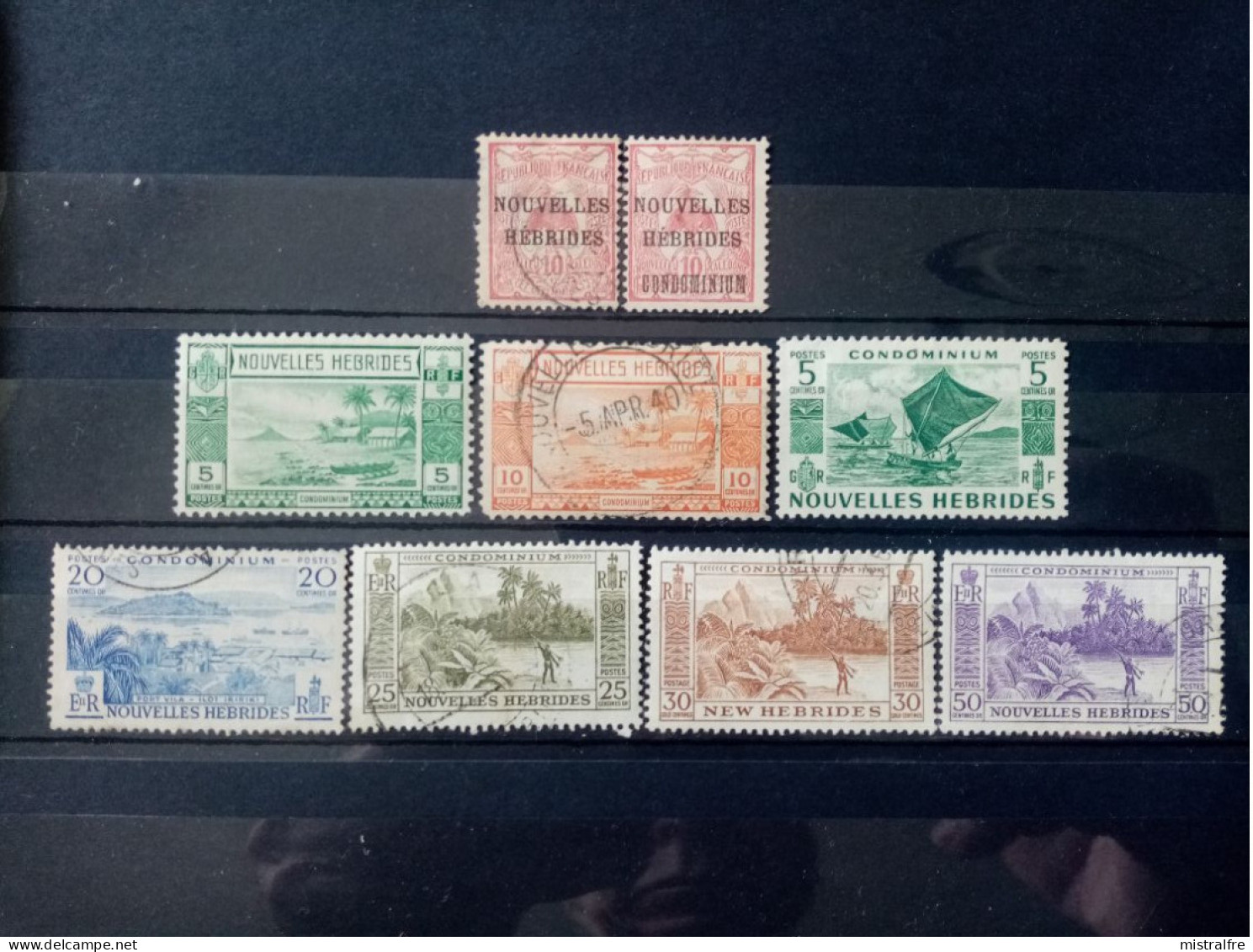 NOUVELLES-HEBRIDES. 1908 - 53.  N° 2 à 151. 3 NEUFS++/+ Et 6 Oblitérés .  Côte YT Colonies 2022 : 26,00 € - Used Stamps