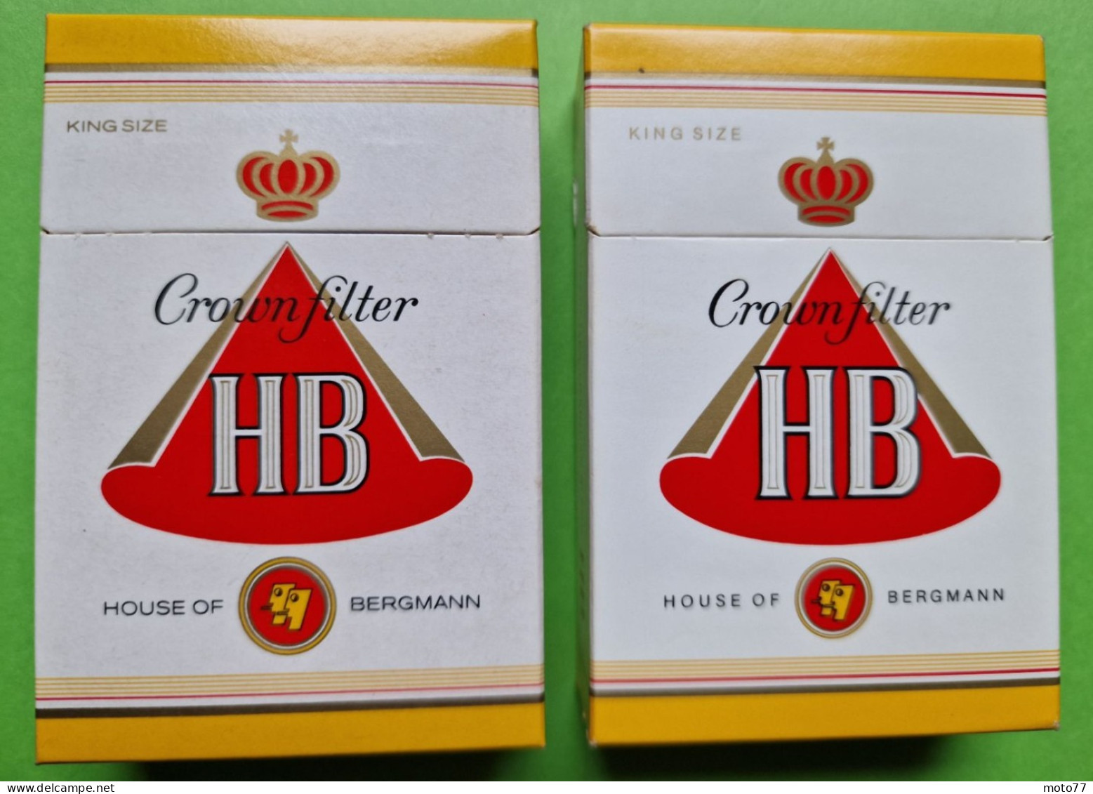 Lot 2 Anciens PAQUETS De CIGARETTES Vide - HB - Vers 1980 - Sigarettenkokers (leeg)