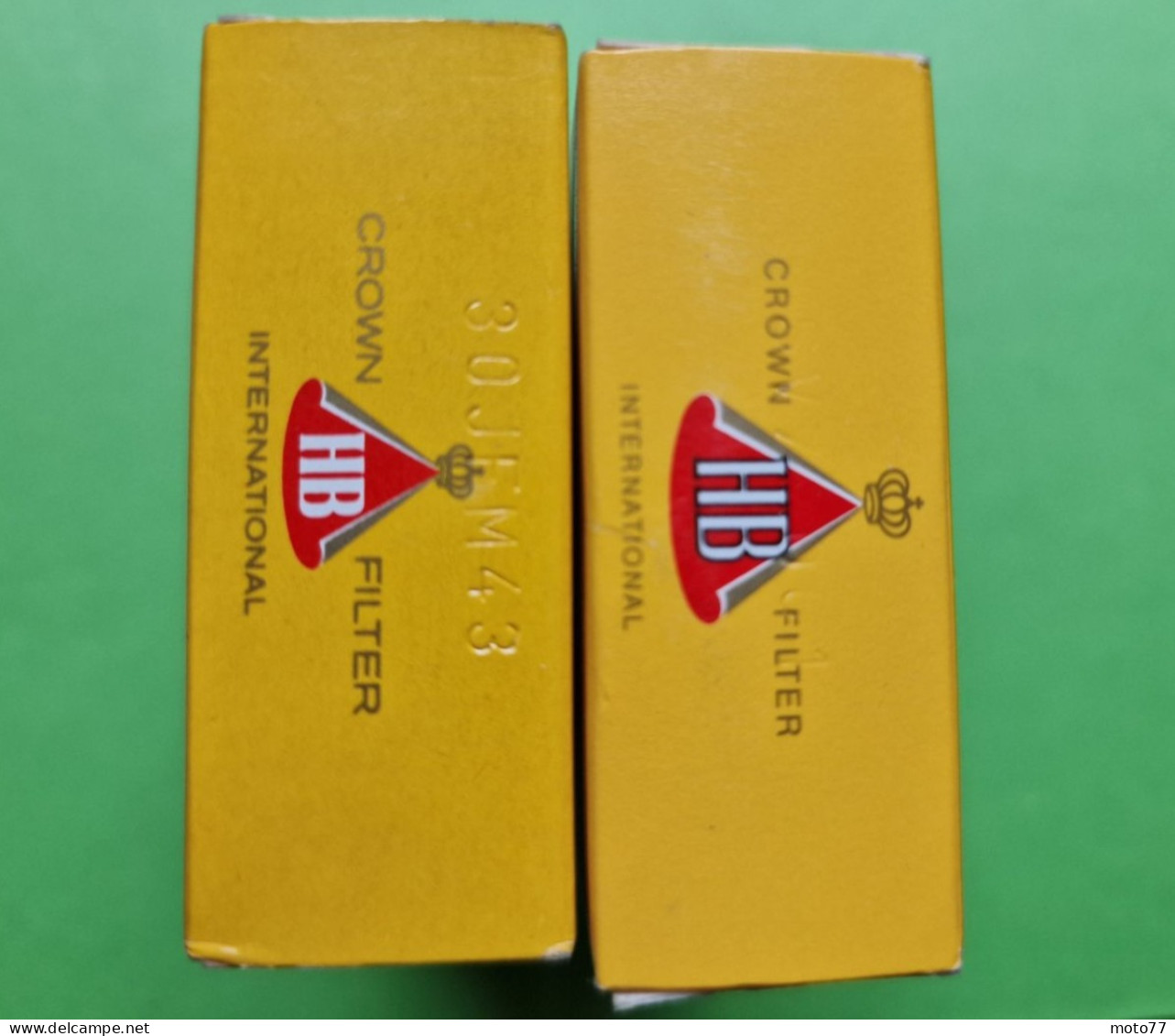 Lot 2 Anciens PAQUETS De CIGARETTES Vide - HB - Vers 1980 - Estuches Para Cigarrillos (vacios)