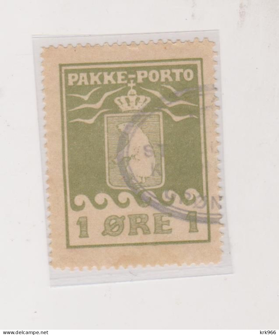 GREENLAND 1915 1 O  Nice  Parcel Stamp Used - Spoorwegzegels