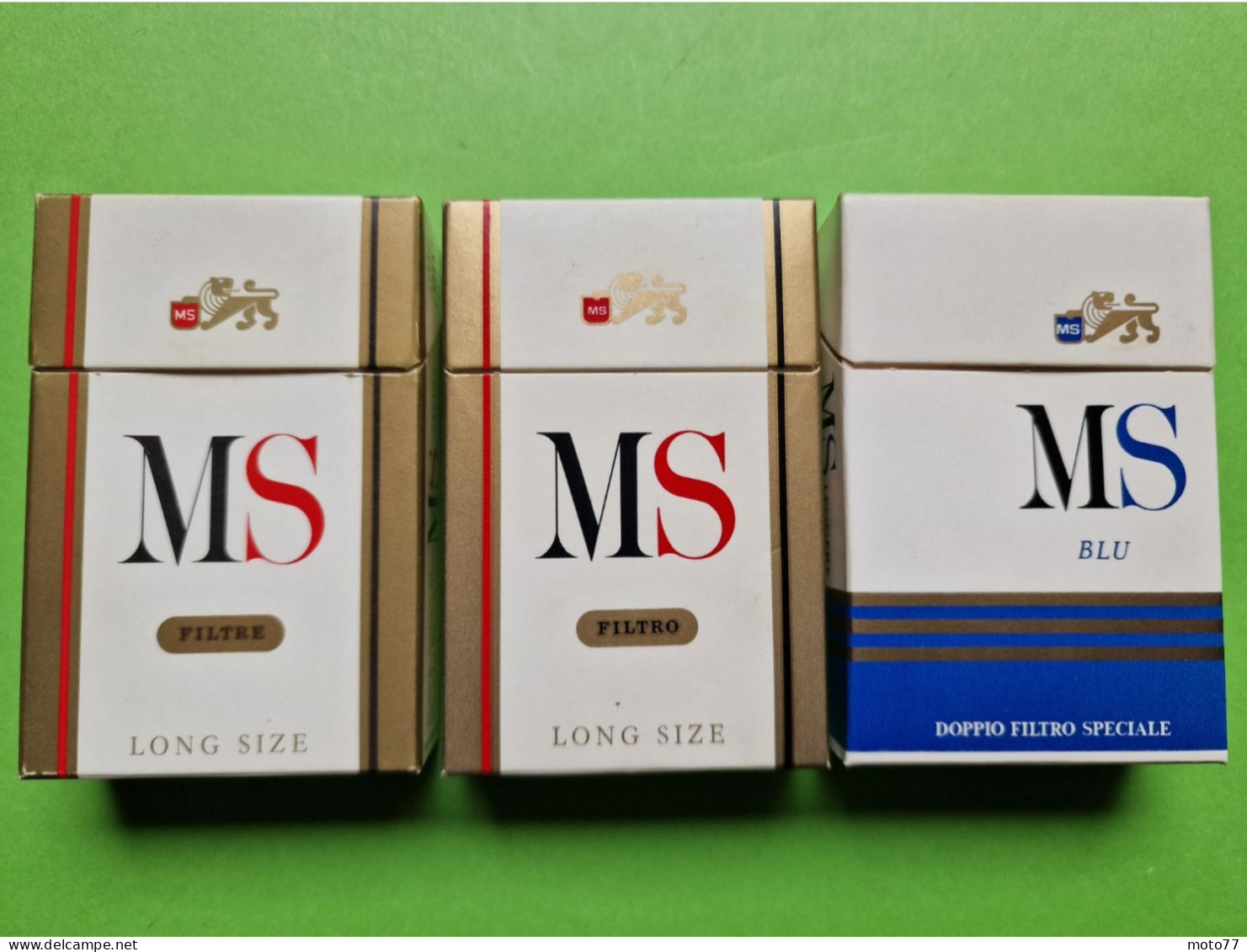 Lot 3 Anciens PAQUETS De CIGARETTES Vide - MS - Vers 1980 - Etuis à Cigarettes Vides